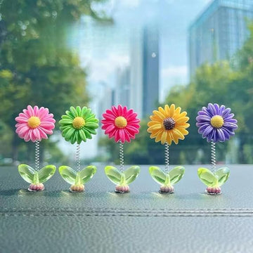 Resin Car Dashboard Decor Flower