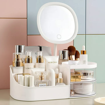 360° Rotating Dressing Table Cosmetic Bathroom Storage Organizer (MULTICOLOR)