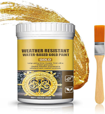 Water Resistant Water Based Gold Paint pack of 1