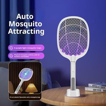 Electric Mosquito Killer Racket Handheld Fly Swatter Bat Pack of 1