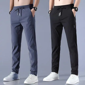 Combo Dark grey & Black Men's NS Lycra Track Pants ( pack of 2) - CL-BA-504