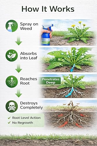 Powerful Ready-to-Use Weed & Root Killer Deep Penetrating Formula(Pack of 2)